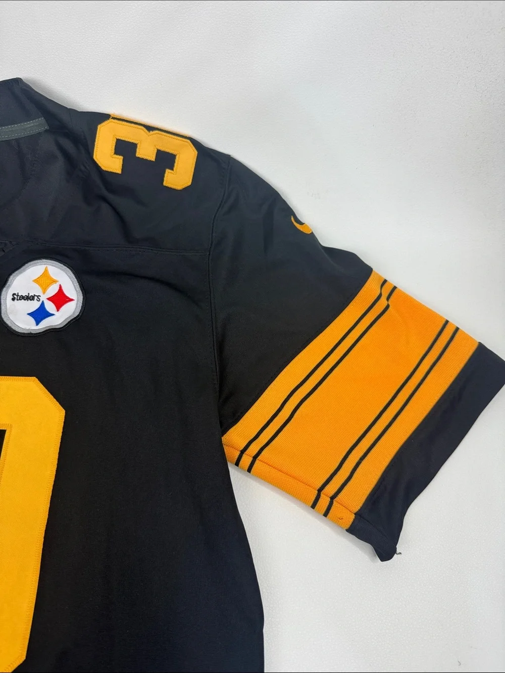 Nike Black Gold Pittsburgh Steelers #30 Football Jersey Conner Signed Size M